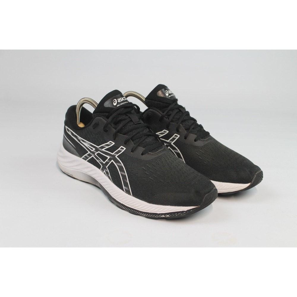 Asics Shoes Mens 9.5 Gel Contend 7 Road Running Shoe Black White AmpliFoam Men
